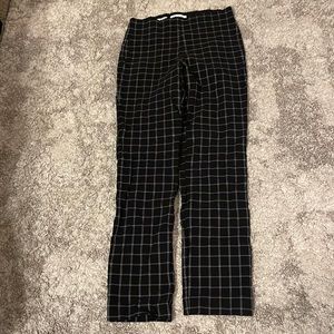 Super stretchy graph checkered print pants, size: xs, skinny ankle